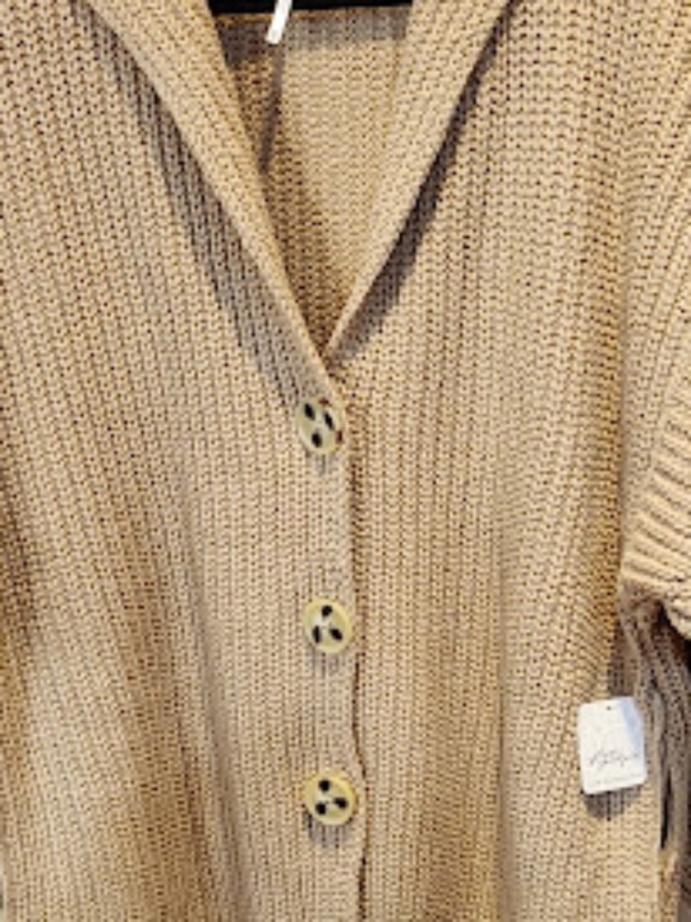 Free People, Swim Too Deep tan cardigan, Women’s M, NWT